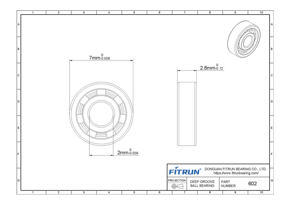 602 bearing drawing