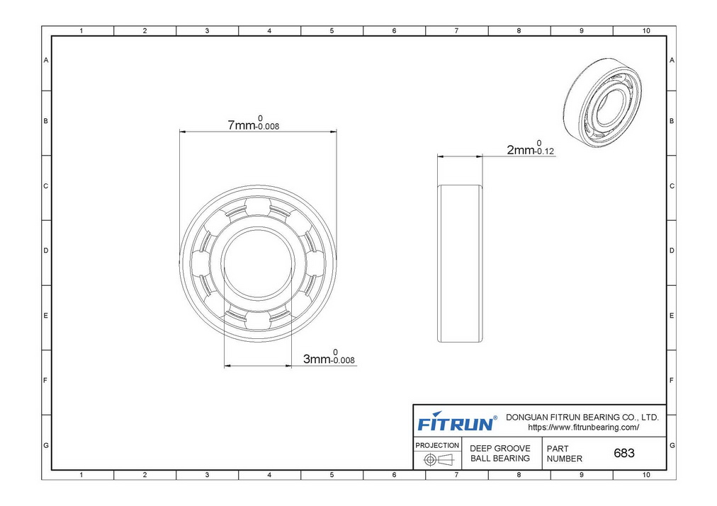 bearing 683 drawing