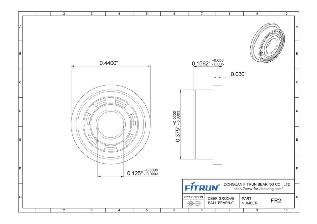 FR2 Bearing drawing