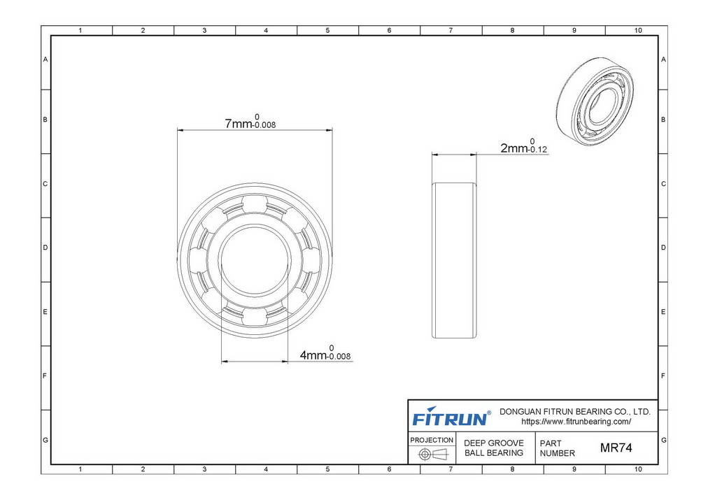 mr74 bearing drawing