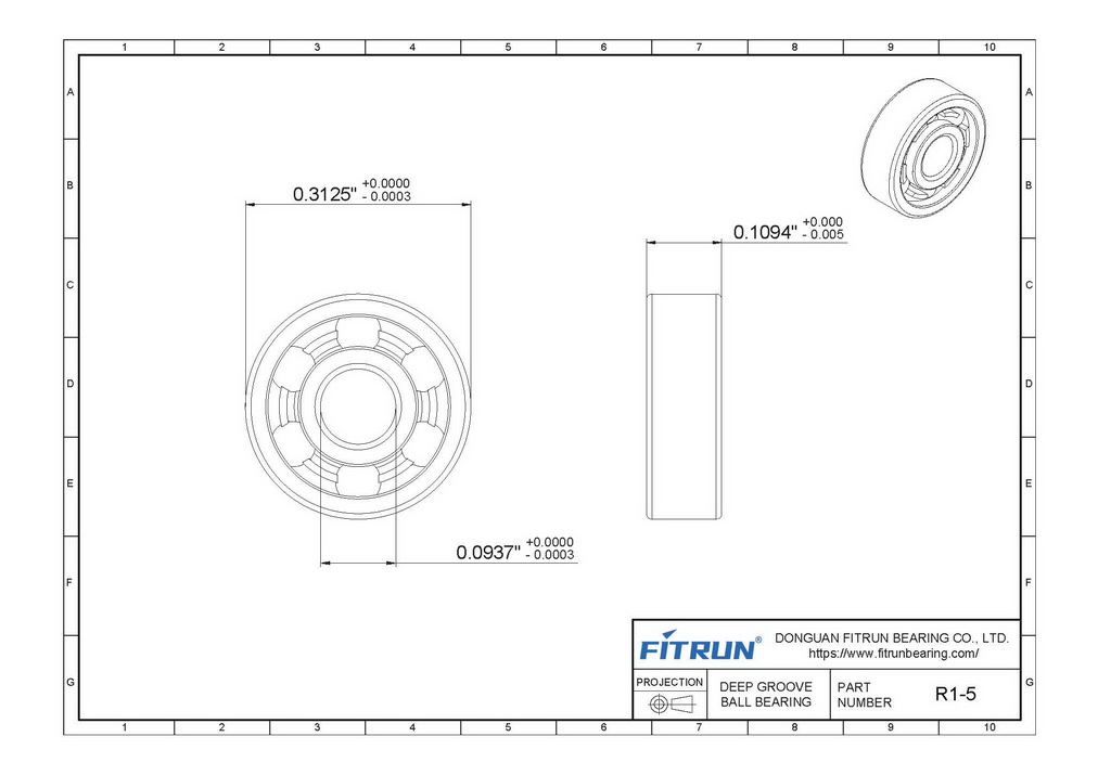 r-15 bearing drawing